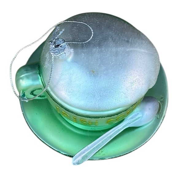 Kris Kringl Irish Coffee Cup Glass Ornament - Picture 6 of 12